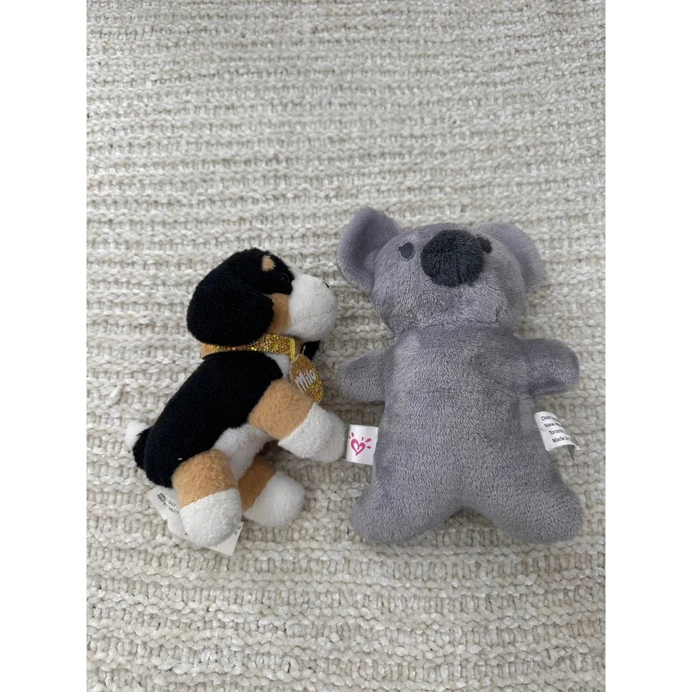 Justice Gund Plush Koala Dog Milo Stuffed Animal Toy Lot Grey Tricolor Lovey 6in